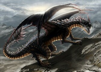 King Black Dragon Wallpaper B