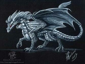 Silver Dragon HD Wallpaper