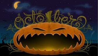 Halloween Pumpkin Computer Desktop Wallpaper Jpg