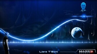 Liara T Soni By 1n Stereo Fan Art Wallpaper Games