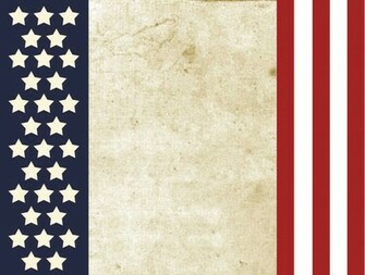 Patriotic American Flag Background For Powerpoint Templates