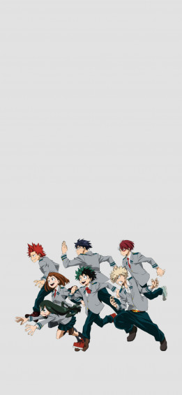 My Hero Academia Students Grey Wallpaper Mha