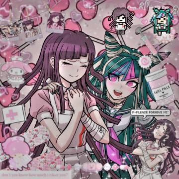 Mikan And Ibuki Icon In Danganronpa