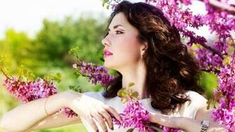 Girl With Flowers Wallpaper Wide Screen 1080p 2k 4k
