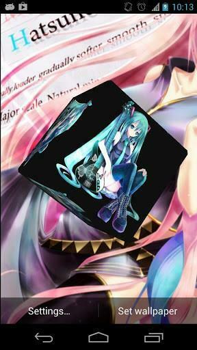 Bigger Hatsune Miku 3d Live Wallpaper For Android Screenshot