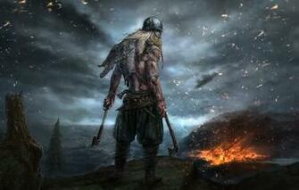 Wallpaper Axe Fire Flame Blood Weapon Man Blade Warrior