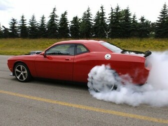 Wallpaper Muscle Car Burnout
