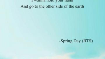 Spring Day By Bts Lyrics Wallpaper Song