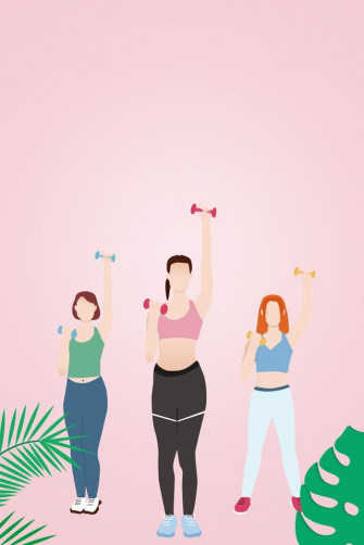 Gym Fitness Club Pink Background Wallpaper Image For