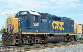 Csx Gp38 Locomotive Train Engine 2c Cordele Georgia Csxt