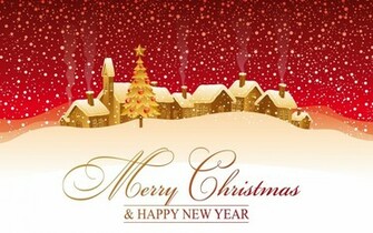 Merry Christmas And Happy New Year Wallpaper