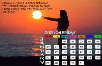 January Calendar iPhone Desktop Mobile Tablet Wallpaper