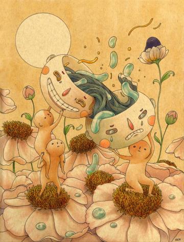 Anonymous Protagonists Navigate Imagined Worlds In Multi Layered