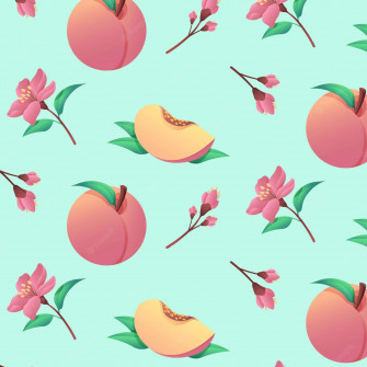 A Delightfully Juicy Cute Peach Wallpaper
