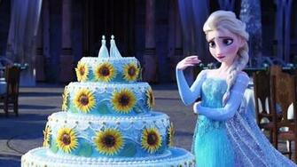Frozen Fever Elsa Cake Wallpaper