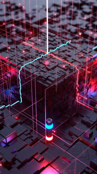 Digital Art Cube Technology 4k Wallpaper