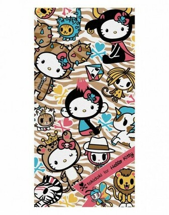 Tokidoki X Hello Kitty Safari Beach Towel
