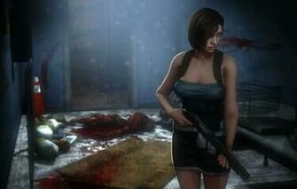 Wallpaper Chest Girl Rendering Shotgun Jill Valentine