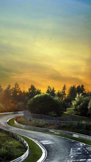 Auto Race Track Wallpaper