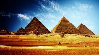 Egypt Pyramids HDr Wallpaper