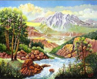 Springtime In The Rockies Donn Kay Texas Artist Jpg