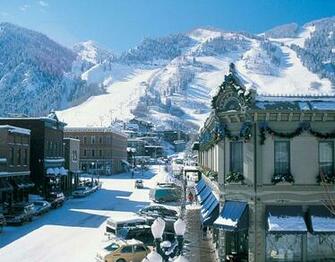 Of Aspen Mountain And Downtown Colorado