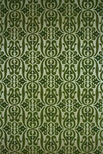 Vintage Velvet Flocked Damask Wallpaper