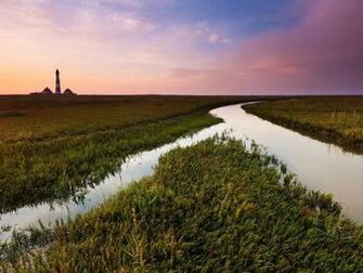 Wallpaper Field Channel Water Irrigation