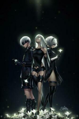 I Made A Wallpaper For My Mobile Phone With A2 2b 9s Fan Art Nier