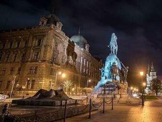 Wallpaper Krakow Poland Monuments Grunwald Monument Street