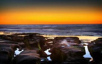 La Jolla Cove Sunset Desktop Pc And Mac Wallpaper