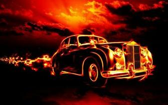 Car In Fire Wallpaper And Image Pictures Photos