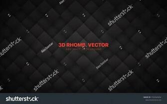 3d Vector Rhombus Blocks Grid Technological Dark Gray Abstract