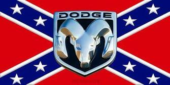 Rebel Flag Background Camo With Dodge Ram Logo