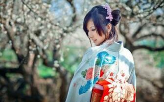 Women Japan Cherry Blossoms Dress Sakura Japanese Kimono