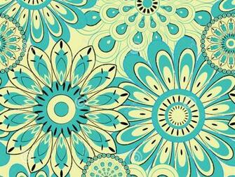 Teal Flower Wallpaper