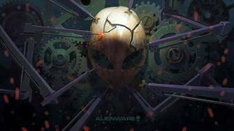 Alienware Broken Mask Cool Logo 1080p Wallpaper Compatible