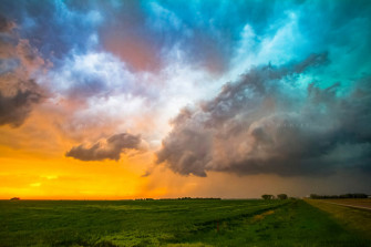 Storm Photo Print Stormy Sky At Sunset Picture Kansas Wall Art