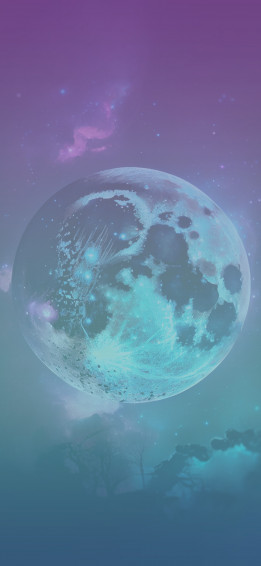 Galaxy Moon Wallpaper