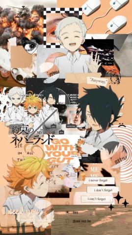 The Promised Neverland Wallpaper Emma Norman And Ray Em