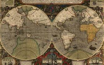 Old World Map Desktop Wallpaper Image