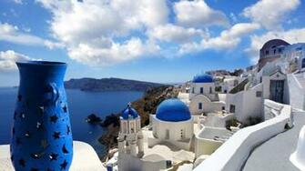 Santorini Greece HD Wallpaper Wallpaperfx