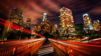 Wallpaper Los Angeles Traffic