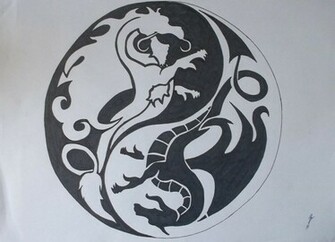 Yin Yang Dragon Wallpaper Dragons By Ryufujin4