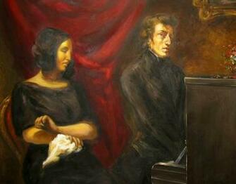 Portrait Of Fr D Ric Chopin And George Sand Eug Ne Delacroix