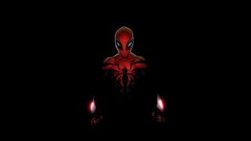 Spider Man Black Marvel Comics 5k Minimal Wallpaper