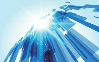 Blue Tech Background Displaying Image For
