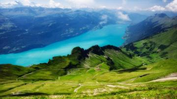 Mountains Lake Meadows 5k Switzerland 4k Alps Rare