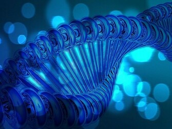 Blue Dna Wallpaper