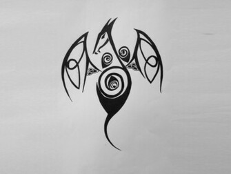 Unussual Tribal Dragon Wallpaper Mode
